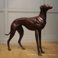Estatuas populares del perro del galgo del bronce del diseño con 17 años de la fundición